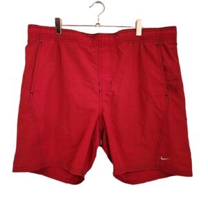 Nike Swim Trunks Size 38 Red Swim Shorts
